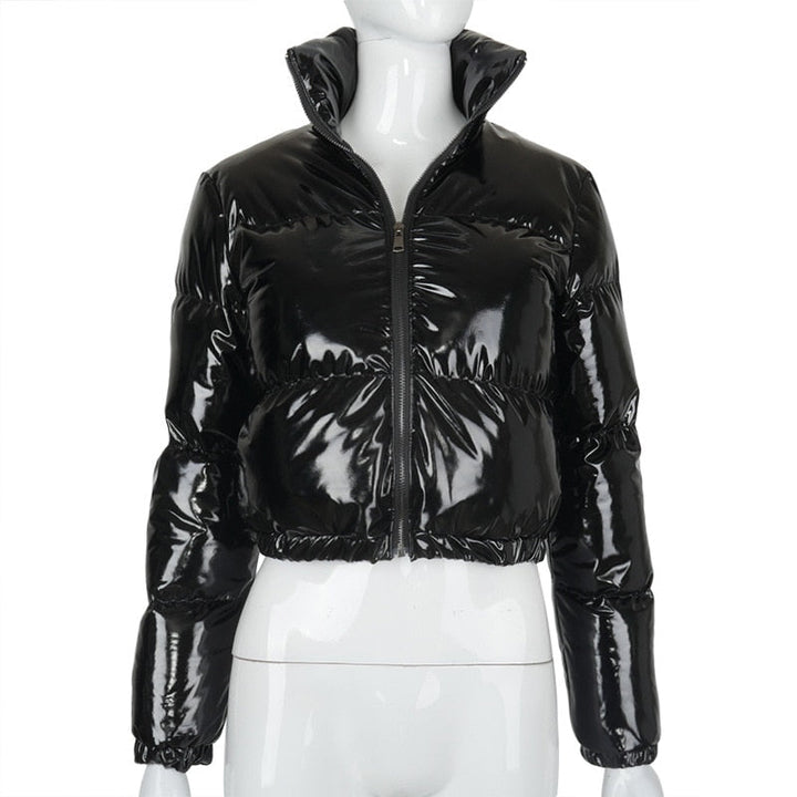 Stylish Women's Puffer Jacket | Warm Bomber Coat-Neon Green-S-State of Style