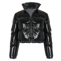 Stylish Women's Puffer Jacket | Warm Bomber Coat-Neon Green-S-State of Style