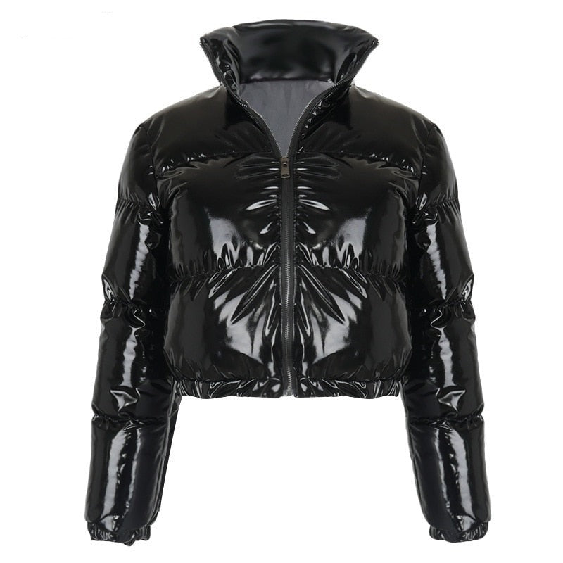 Stylish Women's Puffer Jacket | Warm Bomber Coat-Neon Green-S-State of Style