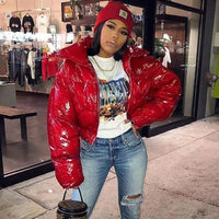 Stylish Women's Puffer Jacket | Warm Bomber Coat-Neon Green-S-State of Style