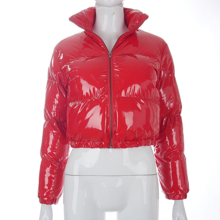 Stylish Women's Puffer Jacket | Warm Bomber Coat-Neon Green-S-State of Style