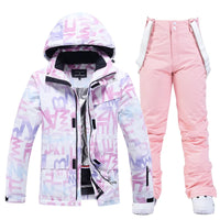 Stylish Women's Ski Suit - Aurora-Purple/Black-XS-State of Style