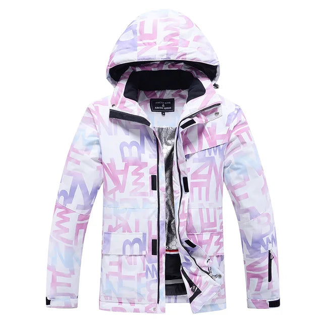 Stylish Women's Ski Suit - Aurora-Purple/Black-XS-State of Style