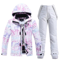 Stylish Women's Ski Suit - Aurora-Purple/White-XS-State of Style