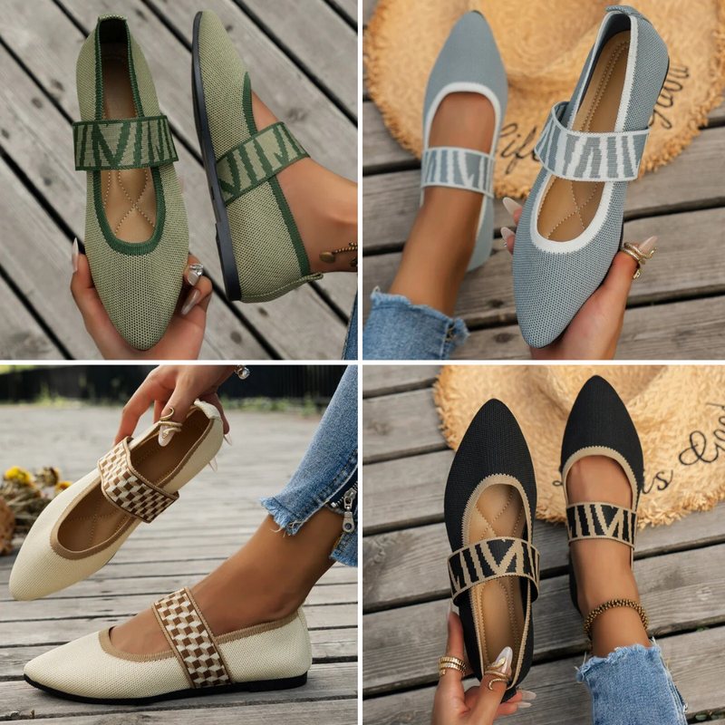 Stylish women's summer shoes with a pointed toe - Lina-3.5-Beige-State of Style