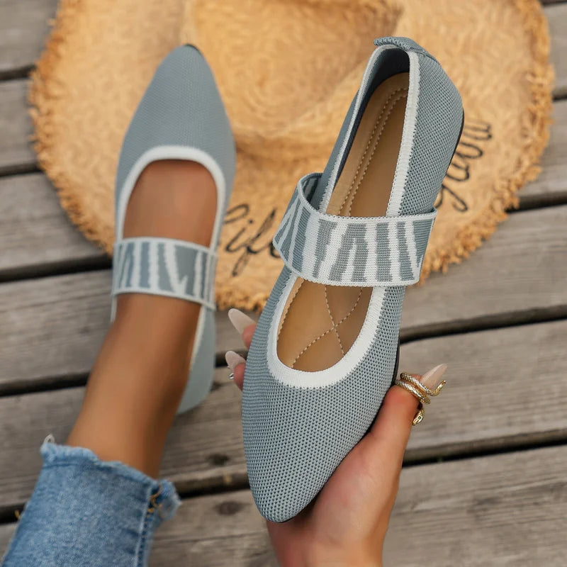 Stylish women's summer shoes with a pointed toe - Lina-3.5-Gray-State of Style