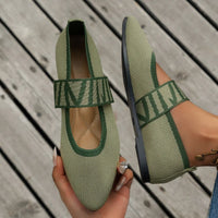 Stylish women's summer shoes with a pointed toe - Lina-3.5-Green-State of Style