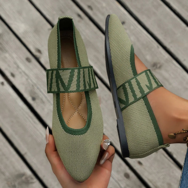 Stylish women's summer shoes with a pointed toe - Lina-3.5-Green-State of Style