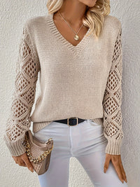 Stylish Women's Sweater - Elisa-Beige-S-State of Style