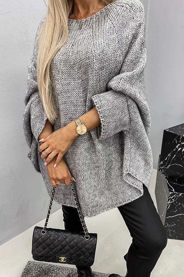 Stylish Women's Sweater with Round Neck - Isabelle-Grey-S-State of Style