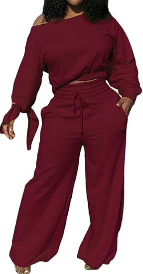 Stylish Women's Sweatsuit - Lola-Burgundy-S-State of Style