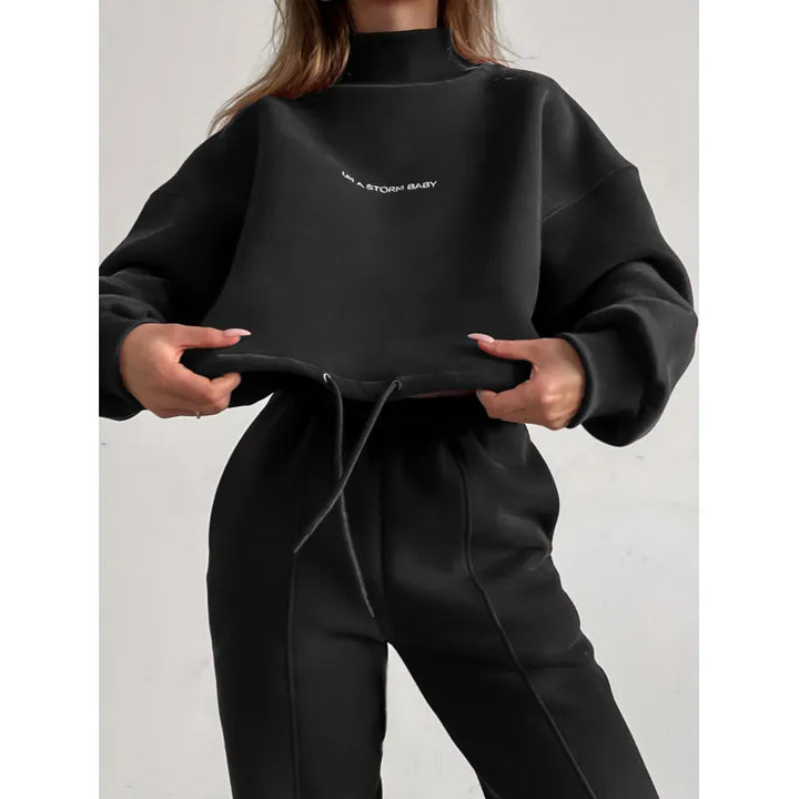 Stylish Women's Tracksuit - Jade-Black-XS-State of Style