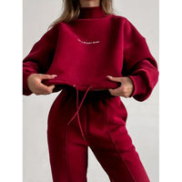 Stylish Women's Tracksuit - Jade-Red-XS-State of Style