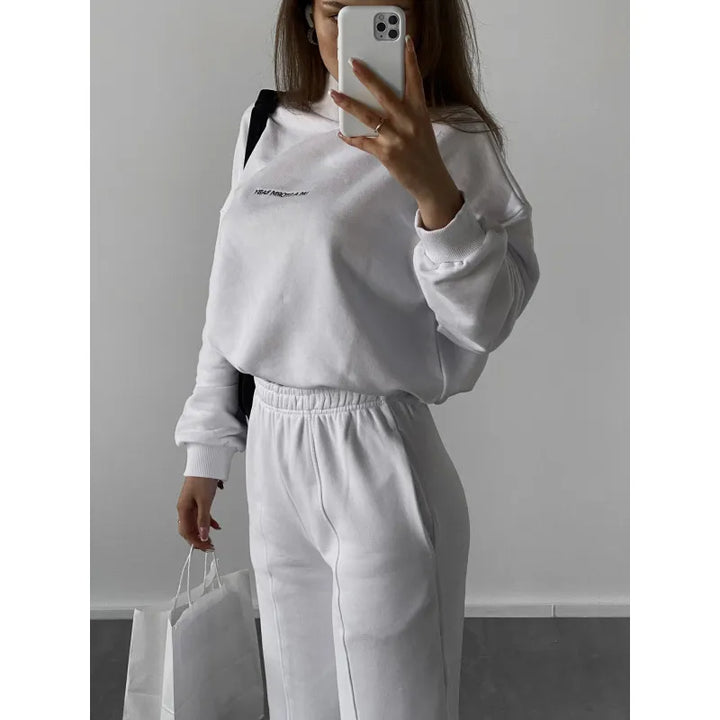 Stylish Women's Tracksuit - Jade-White-XS-State of Style