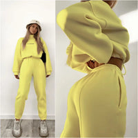Stylish Women's Tracksuit - Jade-Yellow-XS-State of Style