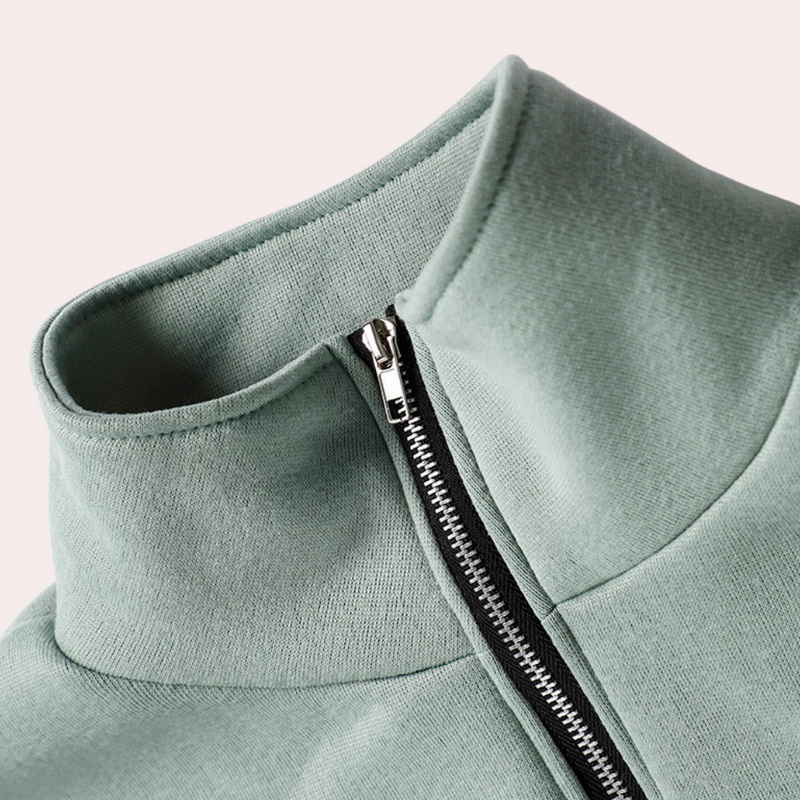 Stylish women's tracksuit with a pullover and zip - Rihanna-Pink-S-State of Style