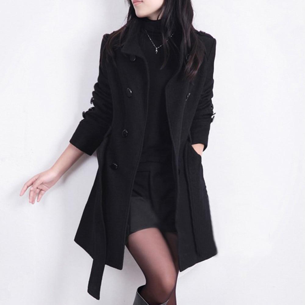 Stylish Women's Trench Coat | Comfortable & Versatile-Black-M-State of Style