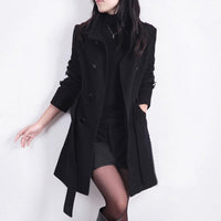 Stylish Women's Trench Coat | Comfortable & Versatile-Black-M-State of Style