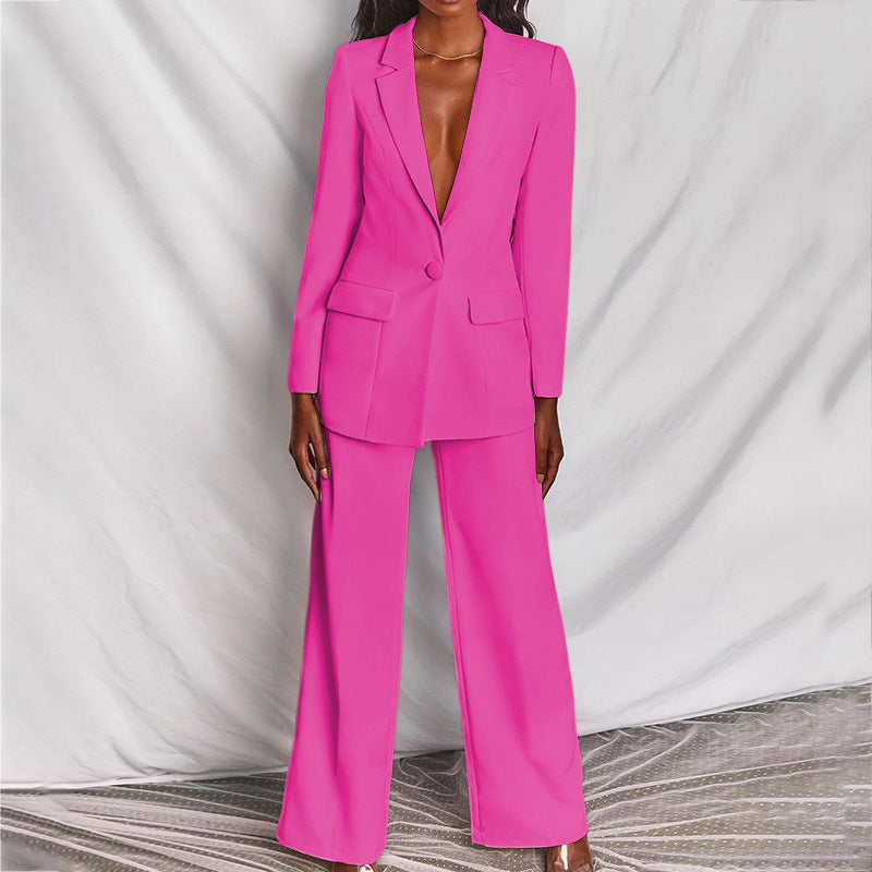 Stylish Women's Trouser Suit - Isabella-Pink-S-State of Style