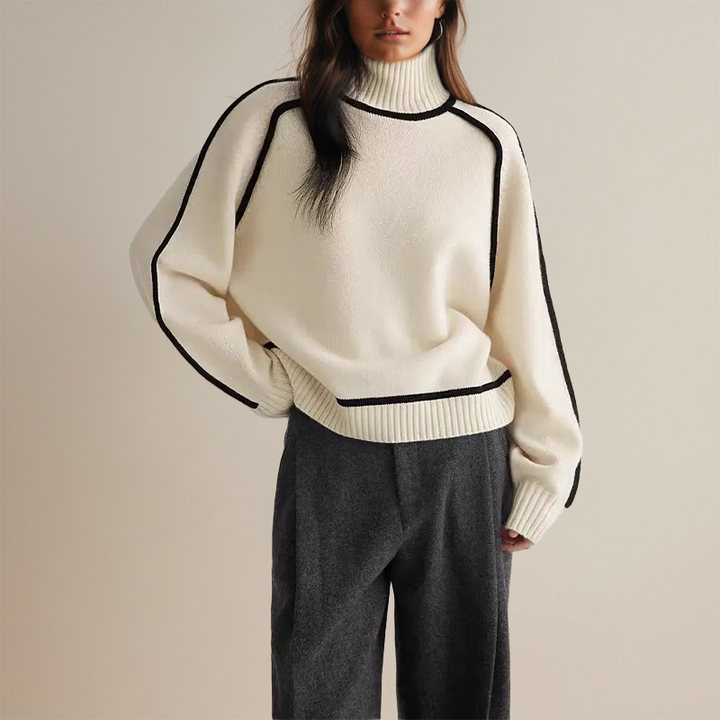 Stylish Women's Turtleneck - Clara-Brown-S-State of Style