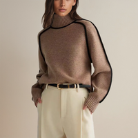 Stylish Women's Turtleneck - Clara-Brown-S-State of Style