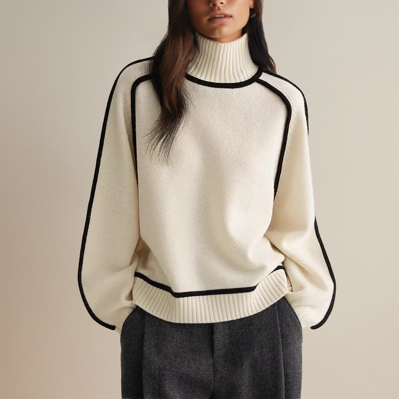 Stylish Women's Turtleneck - Clara-White-S-State of Style