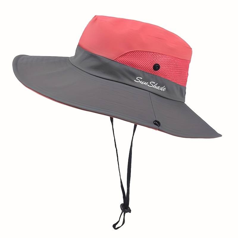 Stylish women's UV protection sun hat with a wide brim – Livia-Pink-State of Style