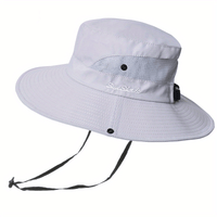 Stylish women's UV protection sun hat with a wide brim – Livia-Pure Light Grey-State of Style