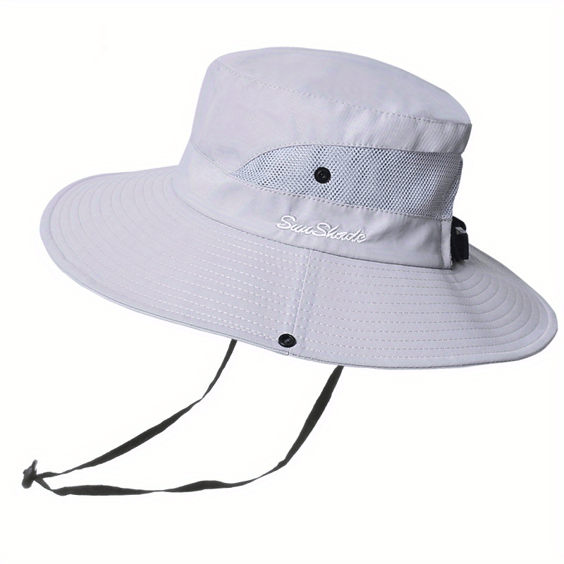 Stylish women's UV protection sun hat with a wide brim – Livia-Pure Light Grey-State of Style