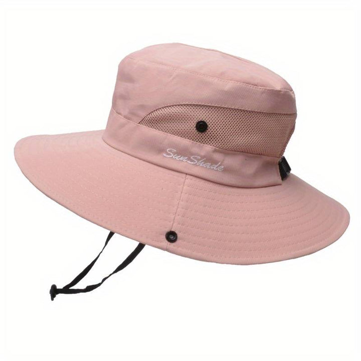 Stylish women's UV protection sun hat with a wide brim – Livia-Pure Pink-State of Style