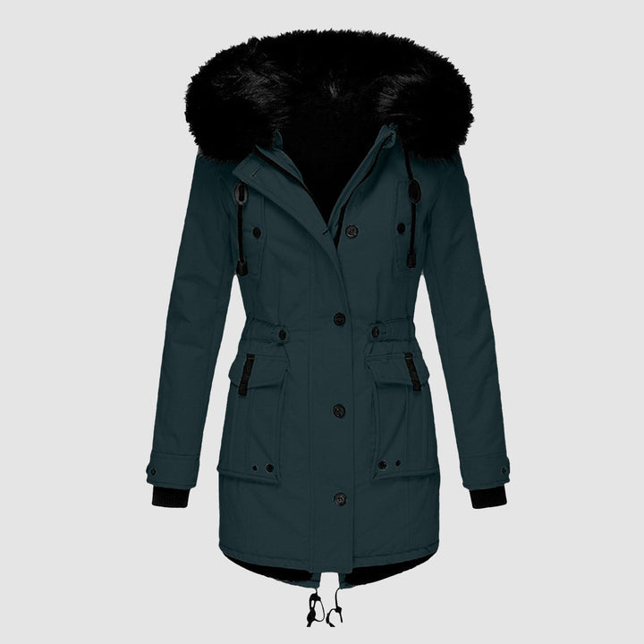 Stylish Women's Winter Coat - Elise-Mustard Yellow-S-State of Style