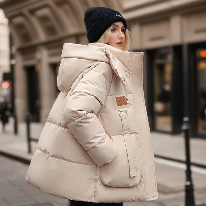 Stylish Women's Winter Coat - Mariette-White-S-State of Style