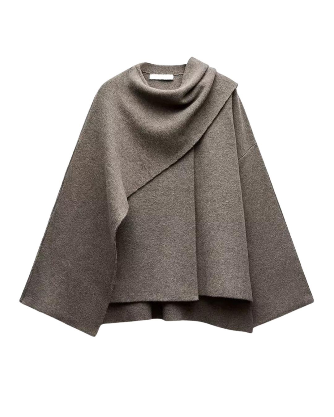 Stylish Women's Winter Poncho – Ella-Dark Blue-S-State of Style