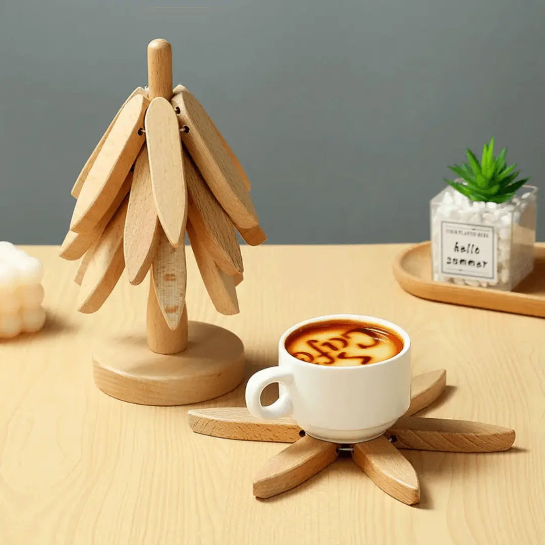 Stylish Wooden Coasters - NatureGuard-Ash-State of Style