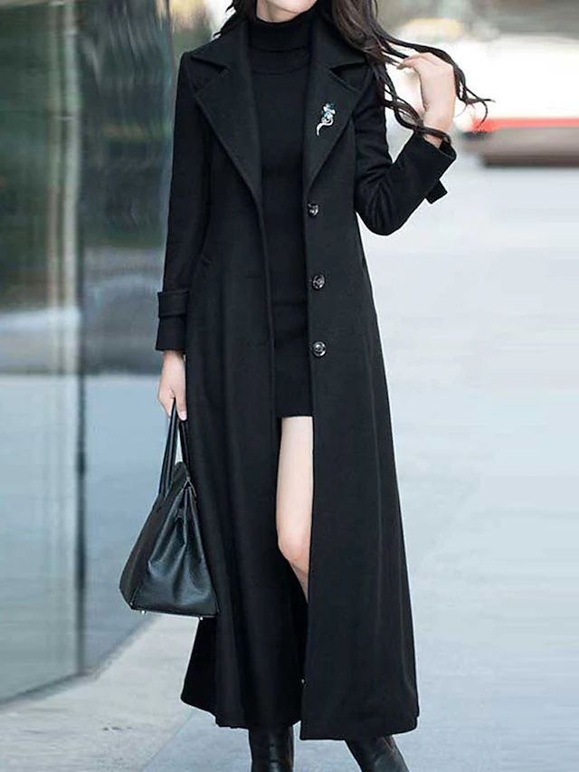 Stylish Wool Ladies' Coat - Elora-Brown-S-State of Style