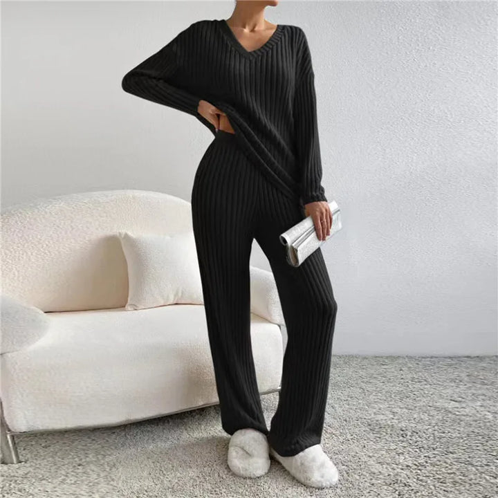 Stylish Yara 2-Piece Lounge Set | Comfort & Style Outfit-Black-S-State of Style