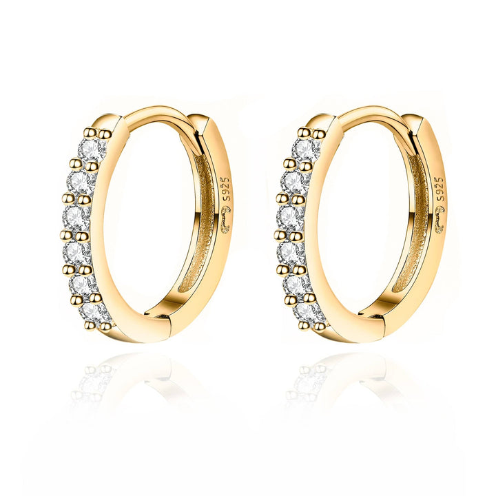 Stylish Zirconia Earrings - Mila-Gold-State of Style