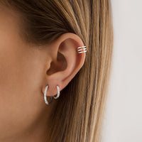 Stylish Zirconia Earrings - Mila-Silver-State of Style