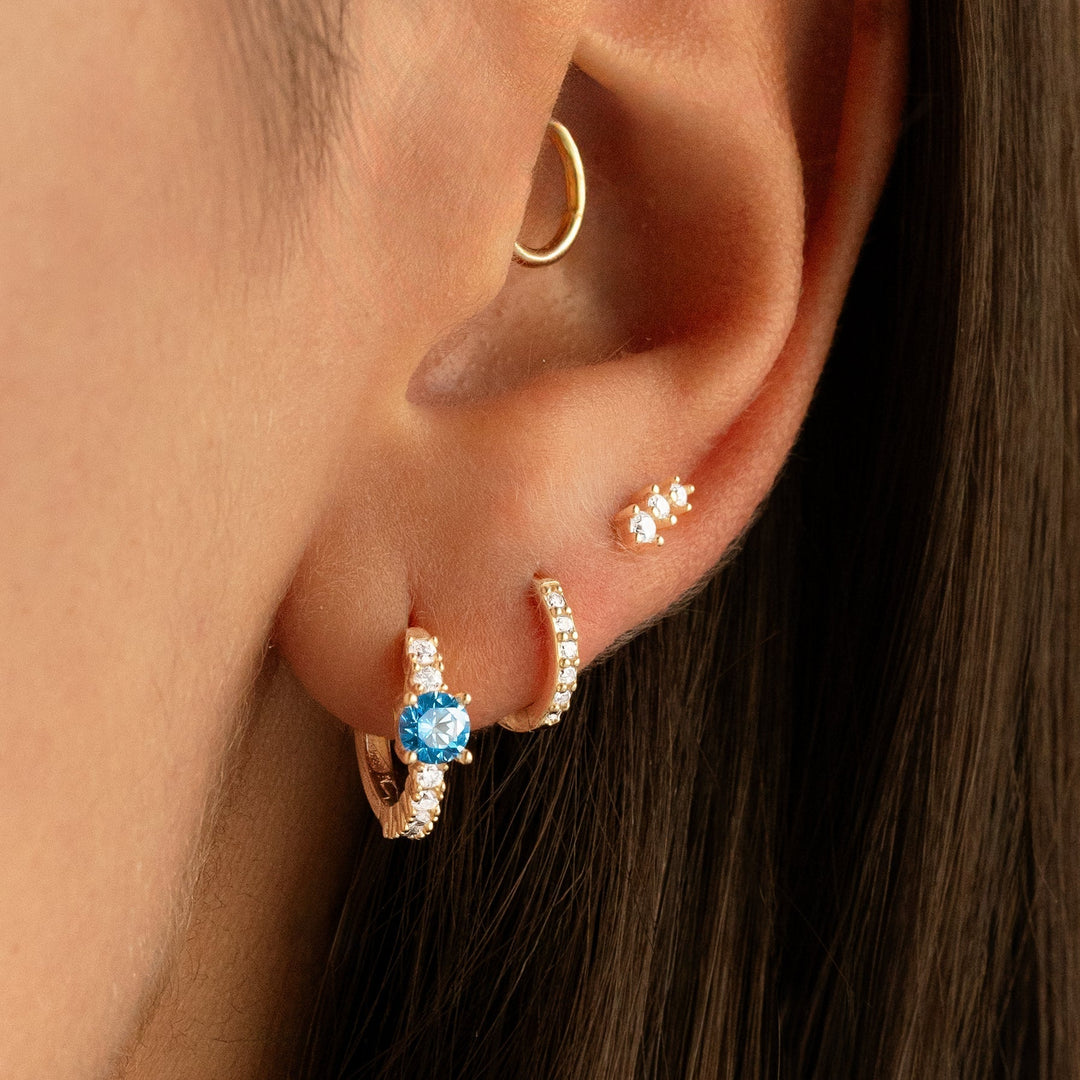 Stylish Zirconia Earrings - Mila-Silver-State of Style