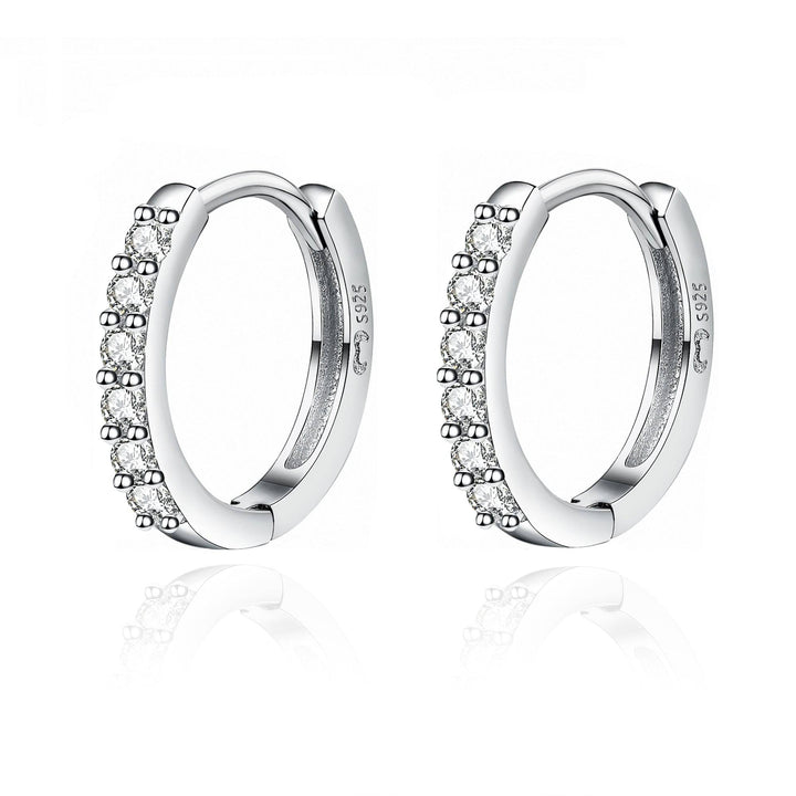 Stylish Zirconia Earrings - Mila-Silver-State of Style