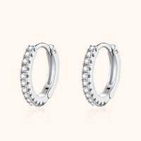 Stylish Zirconia Hoops - Aurina-Silver-State of Style