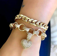 Stylish Zirconia Jewellery Set - Elisette-Gold-State of Style