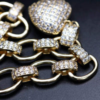 Stylish Zirconia Jewellery Set - Elisette-Gold-State of Style