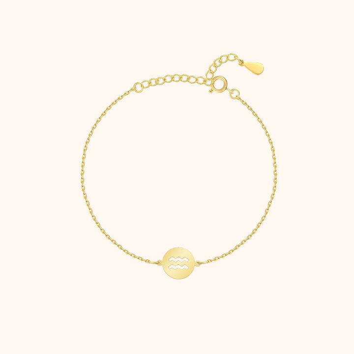 Stylish Zodiac Bracelet – Lyra-Gold-Aquarius-State of Style