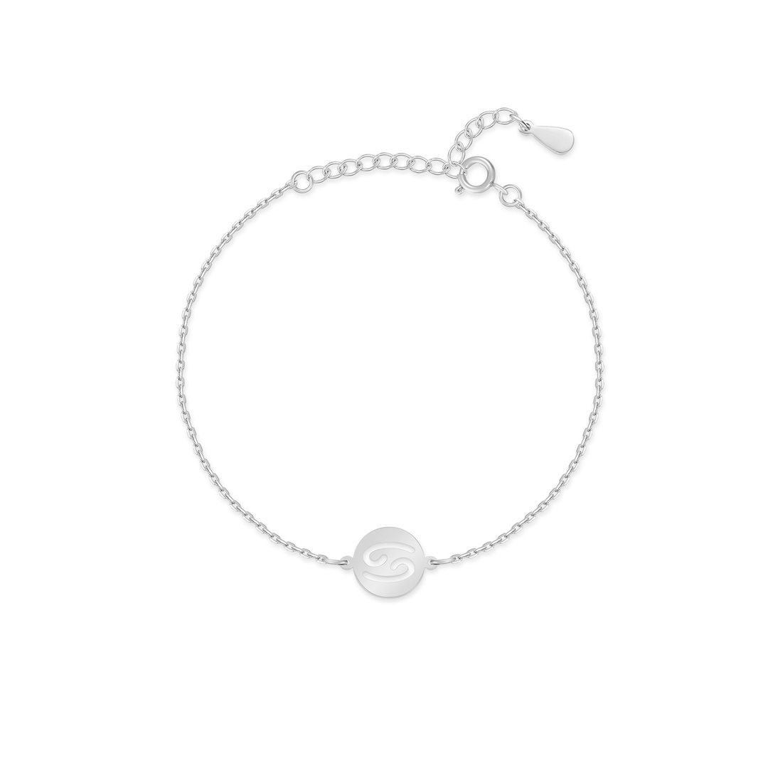 Stylish Zodiac Bracelet – Lyra-Silver-Cancer-State of Style
