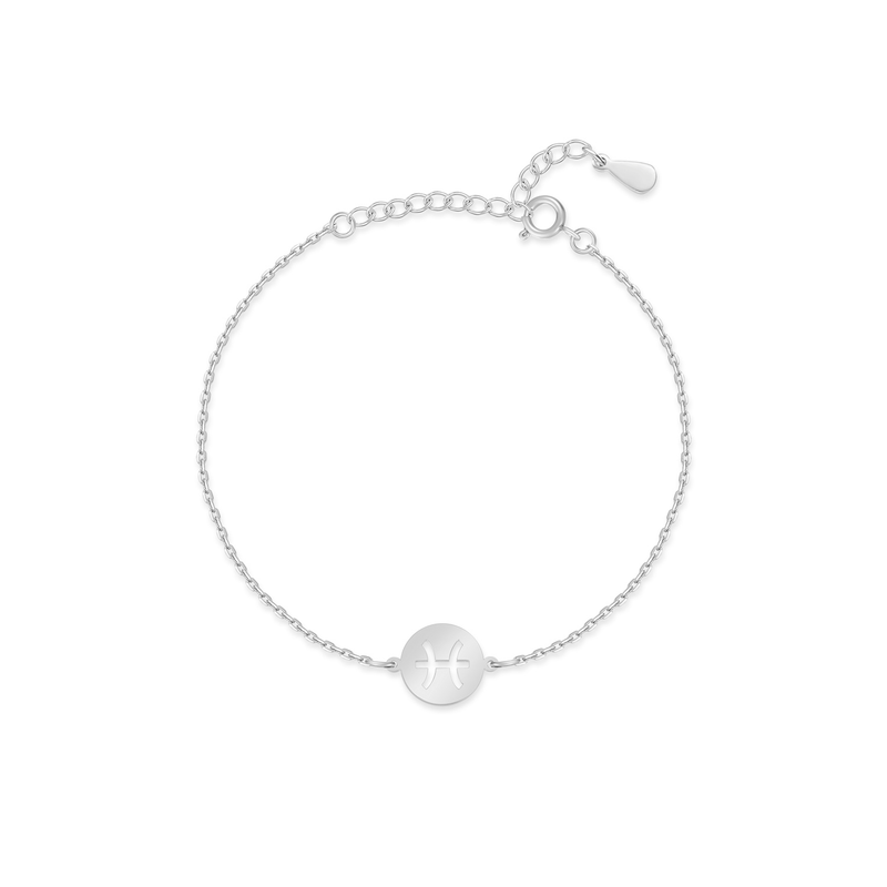 Stylish Zodiac Bracelet – Lyra-Silver-Pisces-State of Style