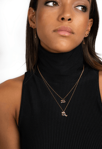 Stylish Zodiac Necklace - Celestia-Gold-Aquarius-State of Style