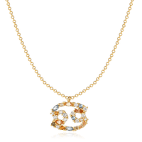Stylish Zodiac Necklace - Celestia-Gold-Cancer-State of Style