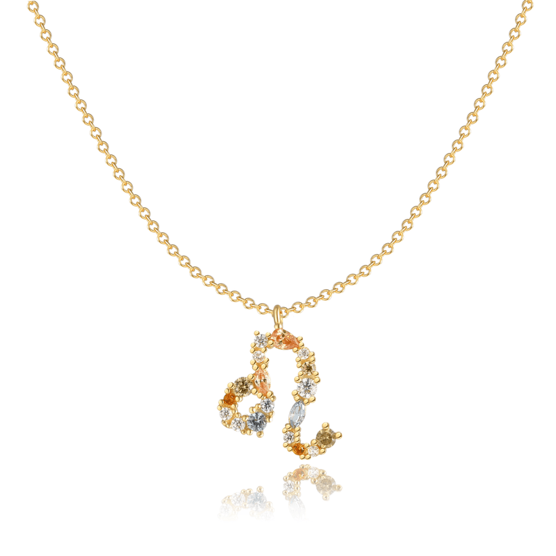 Stylish Zodiac Necklace - Celestia-Gold-Leo-State of Style