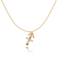 Stylish Zodiac Necklace - Celestia-Gold-Sagittarius-State of Style